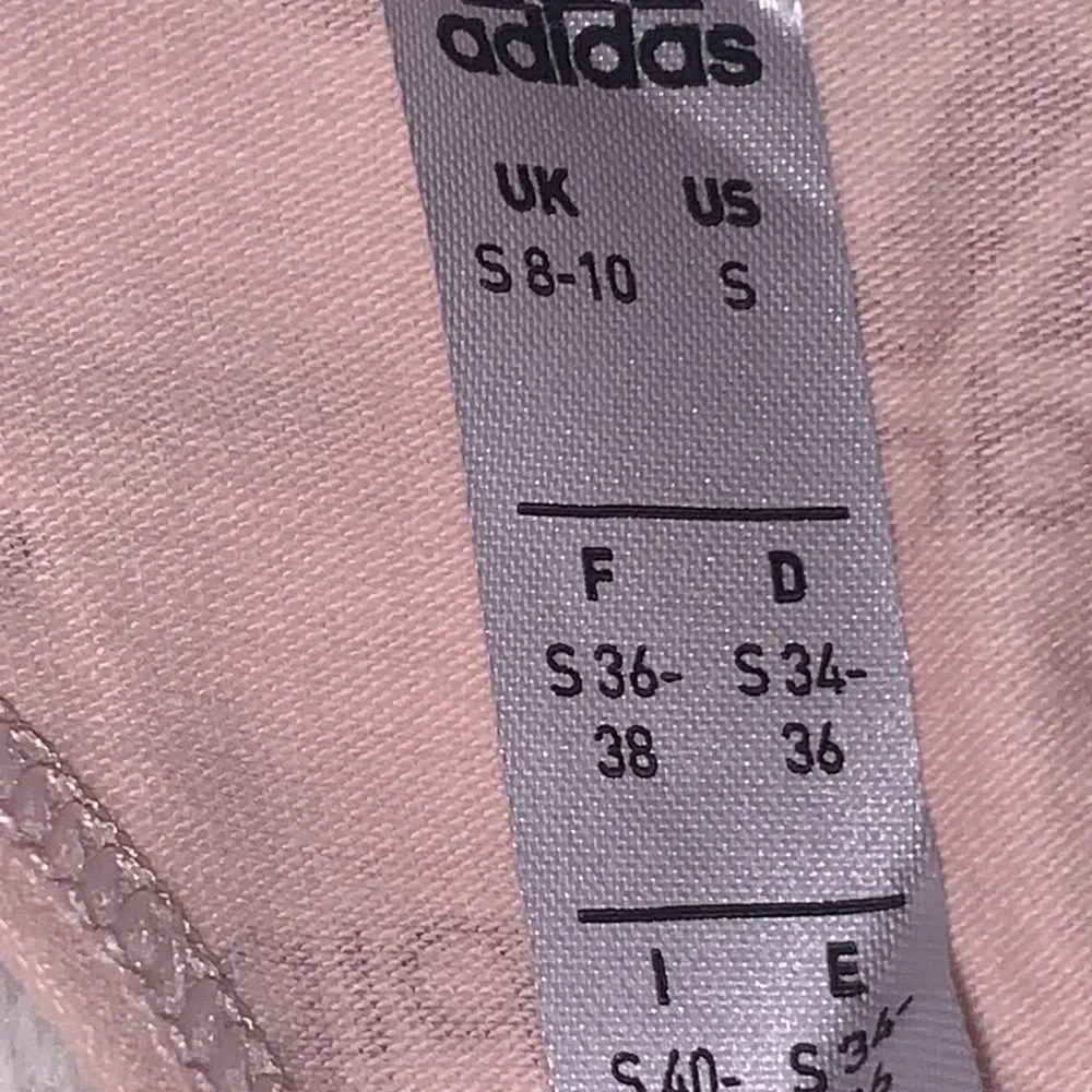 S Adidas Banded Baby Pink Sports Bra With All Over Logo